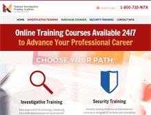 Tablet Screenshot of investigativeacademy.com